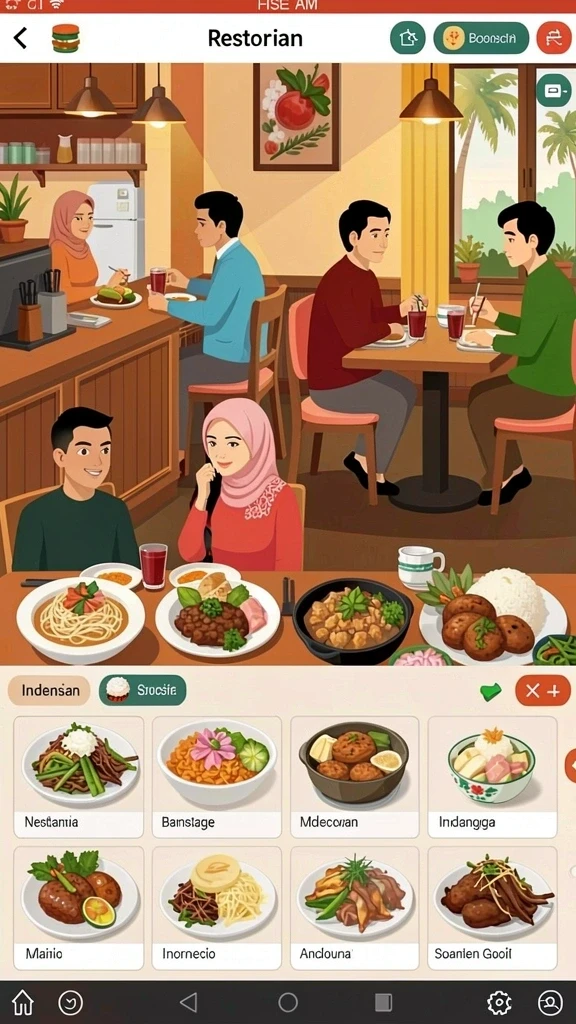 Tampilan antarmuka yang ramah pengguna dan menarik.
