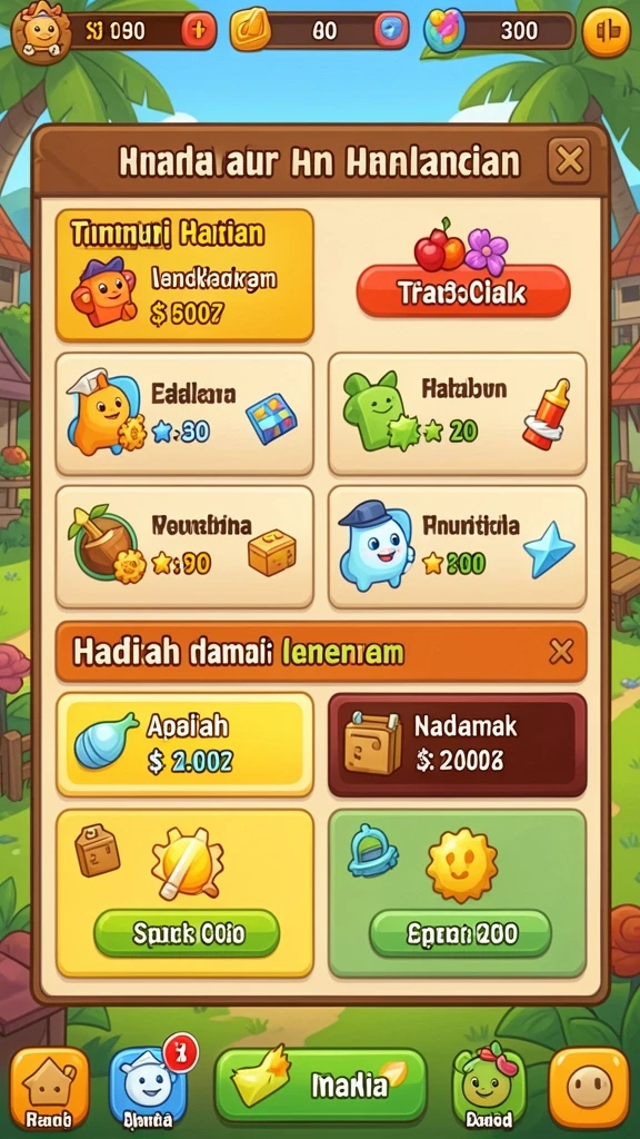 Mode permainan yang bervariasi dan seru.