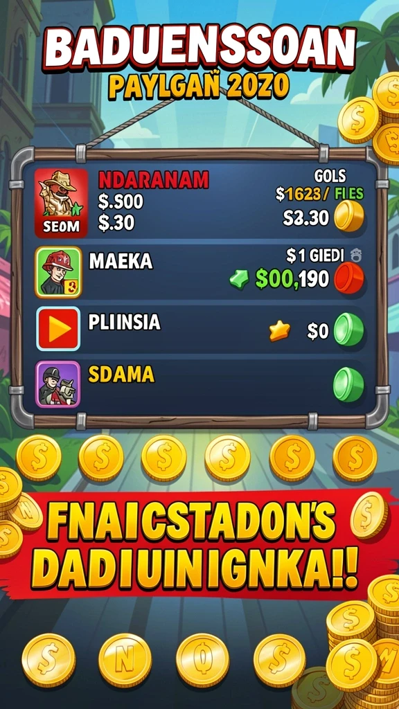 Menu permainan yang beragam dan mudah diakses.