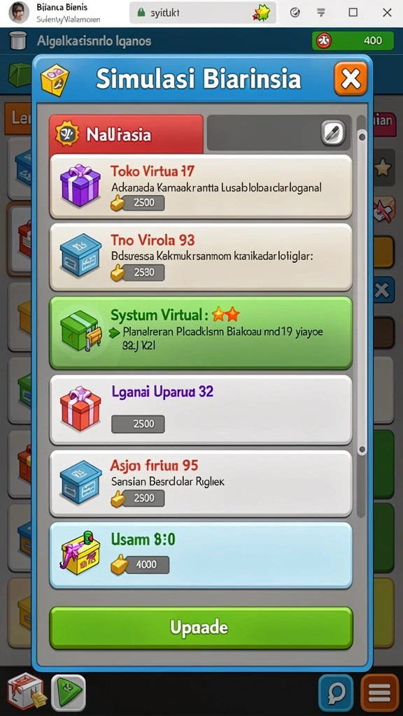Efek suara yang semakin menambah keseruan bermain.