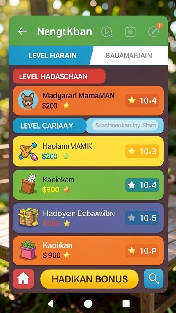 Level baru yang menantang dan seru.