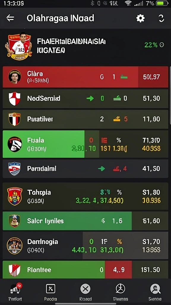 Gambaran antarmuka permainan yang menarik.