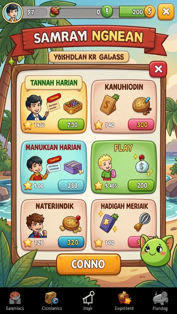 Tangkapan layar permainan slot populer di CV777.