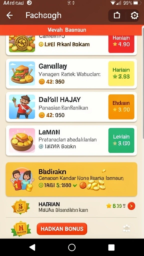 Bonus harian yang menggiurkan untuk semua pemain.
