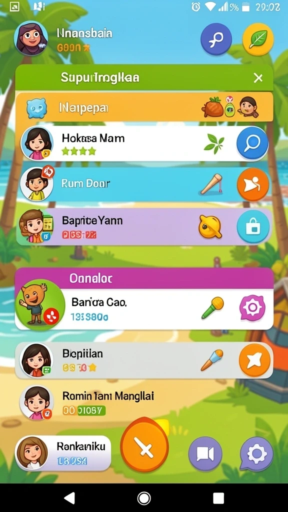 Karakter unik dengan kemampuan berbeda-beda.