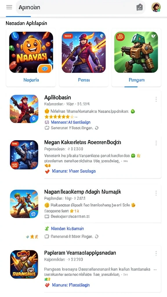 Mode permainan yang variatif dan menantang.