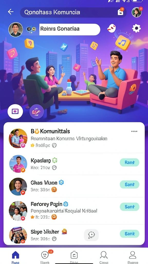 Tampilan utama L777 yang menawan dan interaktif.