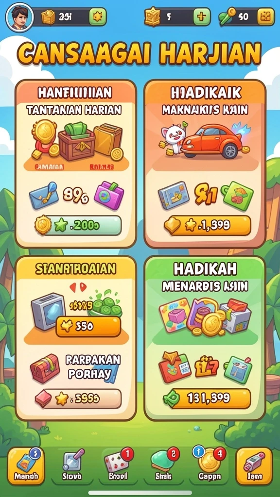 Karakter yang unik dan menarik.