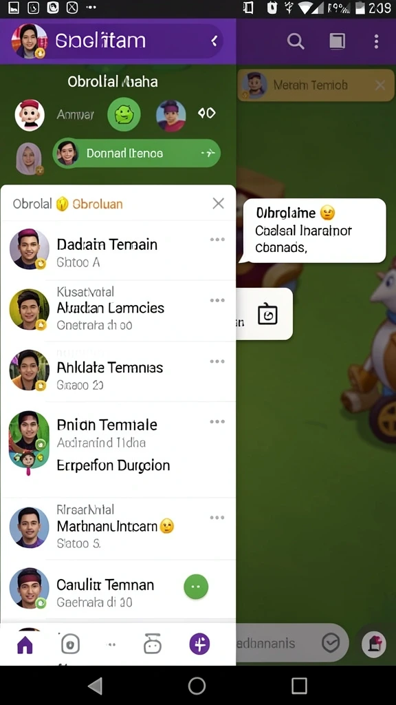 Tampilan antarmuka utama yang menarik.