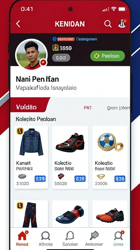 Screenshot menunjukkan antarmuka utama permainan MIGASPIN.