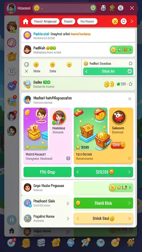 Screenshot menampilkan fitur bonus yang menggiurkan.