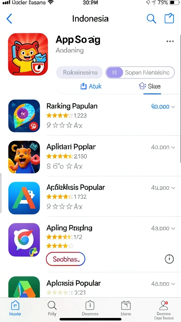Berbagai level permainan yang menantang dan menghibur.