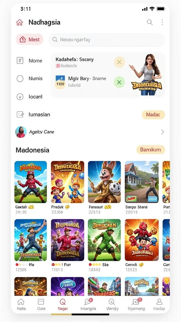 Screenshot menampilkan fitur dukungan pelanggan yang responsif.
