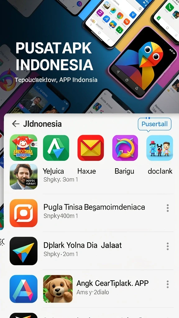 Layar utama dengan pilihan permainan yang menarik.