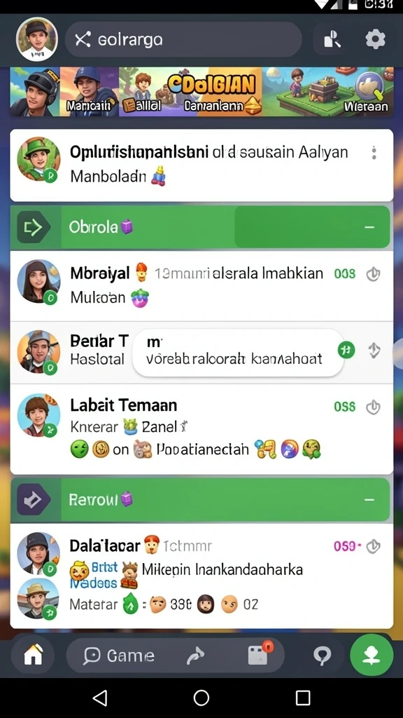 Screenshot menampilkan karakter utama dalam petualangan heroik.