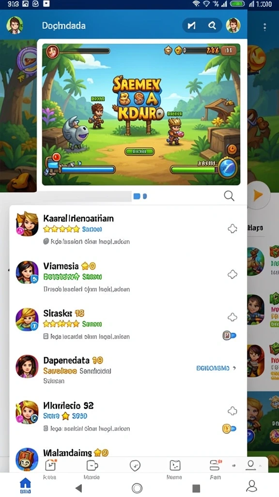 Tampilan awal yang menarik dan intuitif.