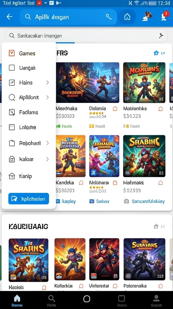 Level-level yang beragam dan penuh tantangan.
